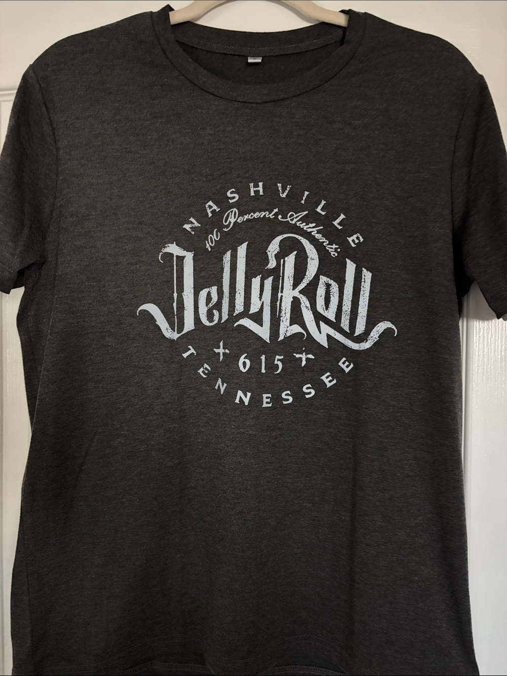 Nashville 615 Short Sleeve Crewneck Tee - Charcoal
